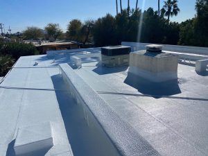 Spray foam roofing service in Scottsdale, AZ - polyurethane foam application