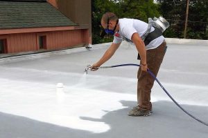 Spray foam roofing installation in Scottsdale, AZ - Circle G Roofing