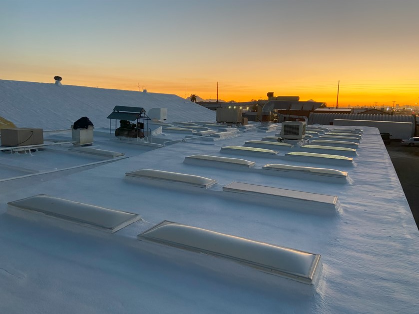 Spray polyurethane foam roofing in Scottsdale, AZ - energy-efficient flat roof